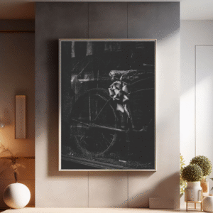 Vintage Bicycle Wall Art - Minimalist Photography Print