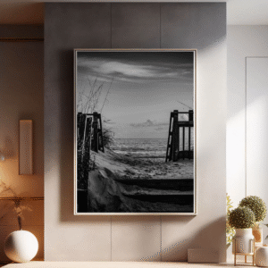 Outer Banks Beach Steps Photo – Coastal Wall Art of OBX Ocean View